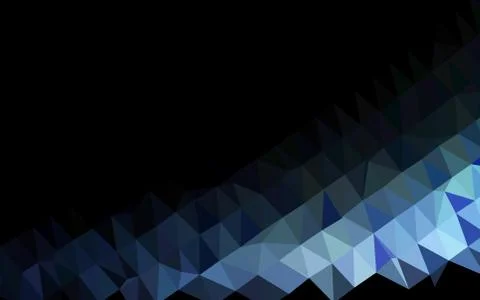 Dark BLUE vector blurry triangle pattern. Stock Illustration