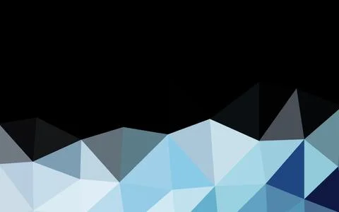 Dark BLUE vector blurry triangle template. Stock Illustration