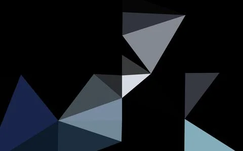 Dark BLUE vector blurry triangle pattern. 스톡 일러스트