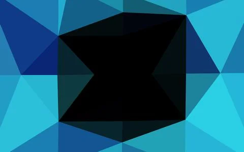 Dark BLUE vector blurry triangle pattern. 스톡 일러스트
