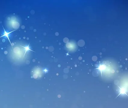 Dark Blue Vector Bokeh Background For New Year Countdown Party Stock-Illustration