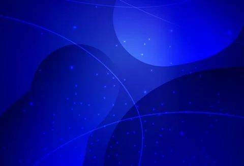 Dark BLUE vector Circles, lines with colorful gradient on abstract background Stock Illustration