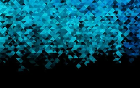 Dark BLUE vector cover in polygonal style. 스톡 일러스트