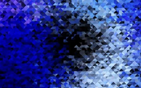 Dark BLUE vector cover in polygonal style. 스톡 일러스트