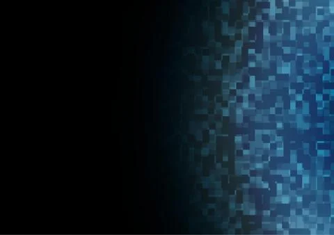 Dark BLUE vector cover in polygonal style. Stock Illustration