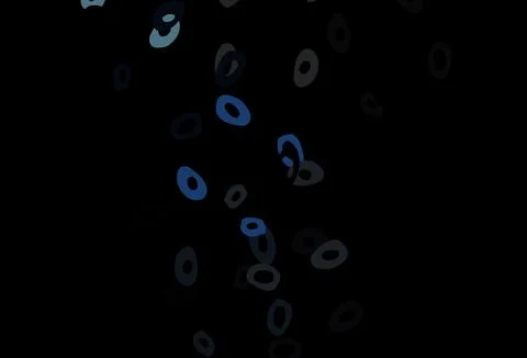 Dark BLUE vector cover with spots. Stockillustratie
