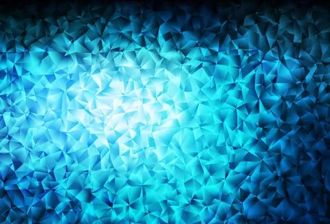 Dark BLUE vector gradient triangles texture. イラスト素材