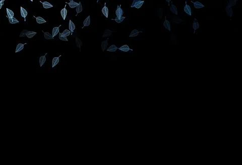 Dark BLUE vector hand painted pattern. Stock Illustration