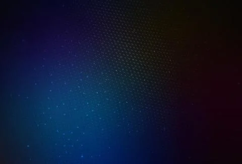 Dark BLUE vector Illustration with set of shining colorful abstract circles. Stock-Illustration