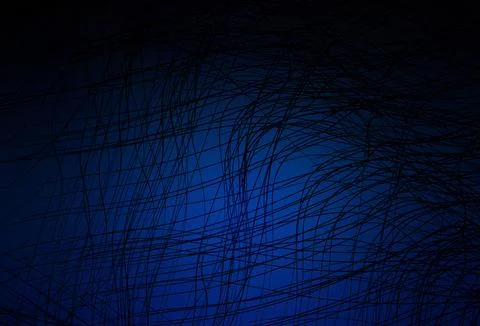 Dark BLUE vector layout with bent lines. Stock Illustration