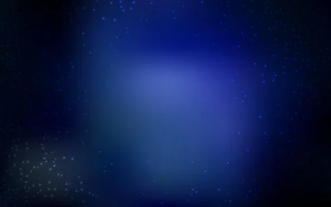 Dark BLUE vector layout with cosmic stars. Shining illustration with sky star Stock Illustration