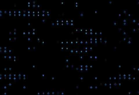 Dark BLUE vector layout with elements of cards. Ilustración de archivo