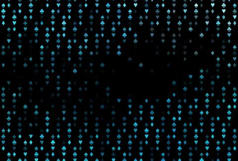 Dark BLUE vector layout with elements of cards. Ilustración de archivo