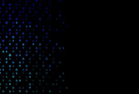 Dark BLUE vector layout with elements of cards. Ilustración de archivo