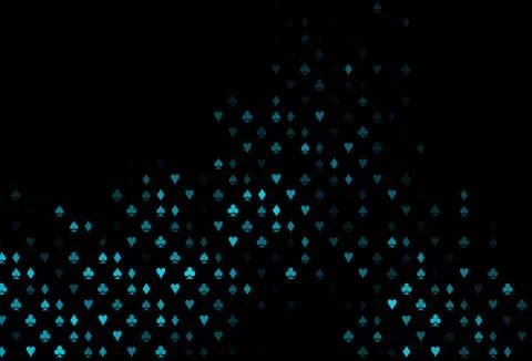 Dark BLUE vector layout with elements of cards. Illustrazione stock
