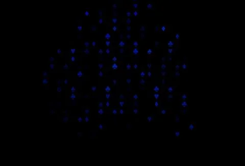 Dark BLUE vector layout with elements of cards. Ilustración de archivo