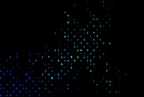 Dark BLUE vector layout with elements of cards. Illustrazione stock