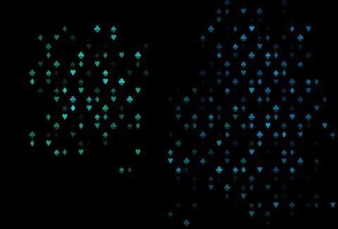 Dark BLUE vector layout with elements of cards. Ilustración de archivo