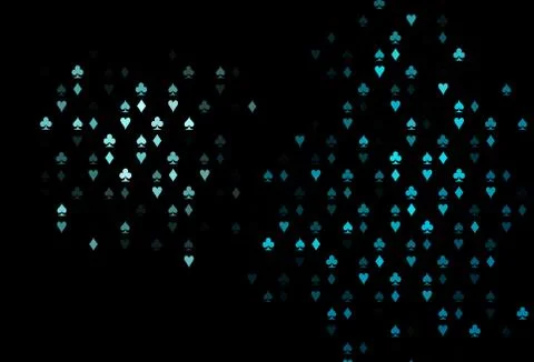 Dark BLUE vector layout with elements of cards. Stock Illustration