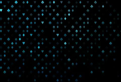 Dark BLUE vector layout with elements of cards. 库存插图