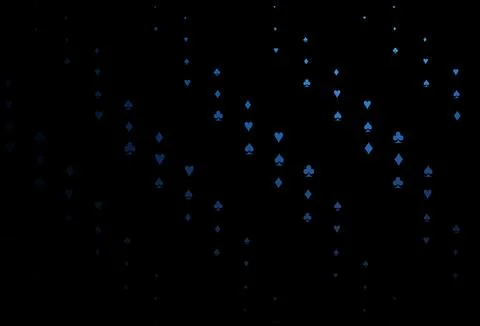 Dark BLUE vector layout with elements of cards. Ilustración de archivo