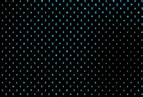 Dark blue vector layout with elements of cards. Ilustración de archivo