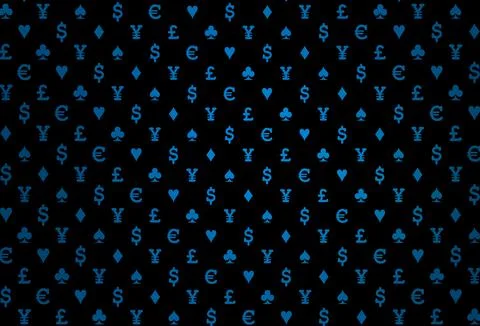 Dark blue vector layout with elements of cards. 스톡 일러스트