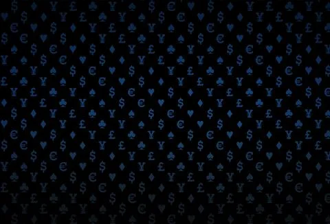 Dark blue vector layout with elements of cards. Stock Illustration