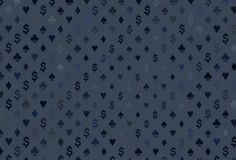 Dark blue vector layout with elements of cards. Stock Illustration