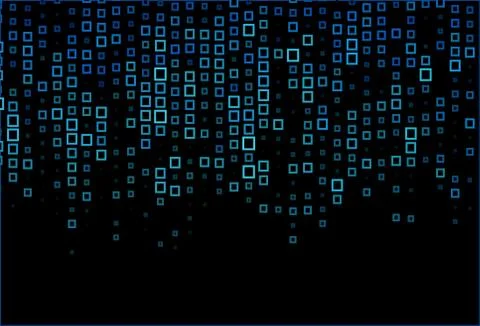 Dark BLUE vector layout with lines, rectangles. Stock Illustration