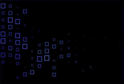 Dark BLUE vector layout with lines, rectangles. Stock Illustration