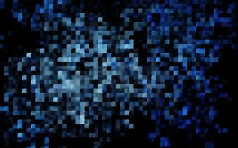 Dark BLUE vector layout with lines, rectangles. Stock Illustration