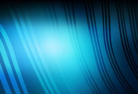 Dark BLUE vector layout with wry lines. Illustrazione stock
