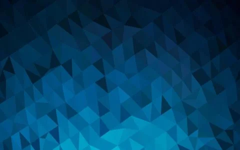 Dark BLUE vector low poly texture. Stock Illustration
