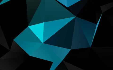 Dark BLUE vector low poly texture. Stock Illustration