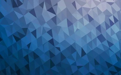 Dark BLUE vector low poly texture. Illustrazione stock