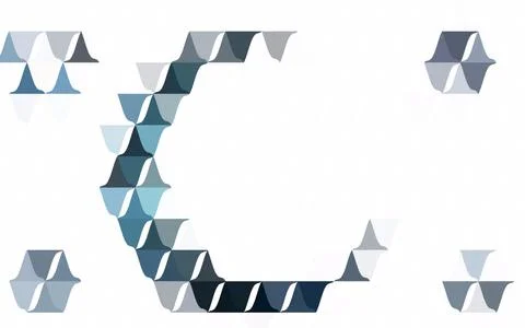 Dark BLUE vector low poly pattern. Illustrazione stock