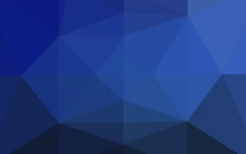 Dark BLUE vector low poly layout. Illustration