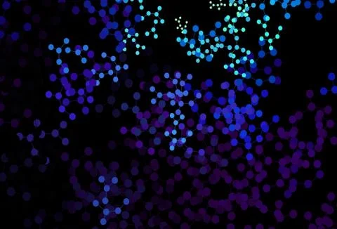 Dark BLUE vector pattern with artificial intelligence network. Stock Illustration