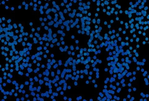 Dark BLUE vector pattern with artificial intelligence network. Stock Illustration