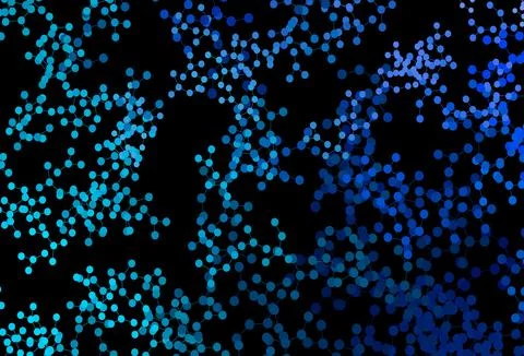 Dark BLUE vector pattern with artificial intelligence network. 스톡 일러스트