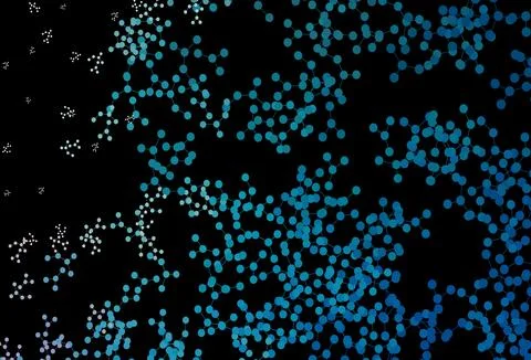 Dark BLUE vector pattern with artificial intelligence network. Stockillustratie