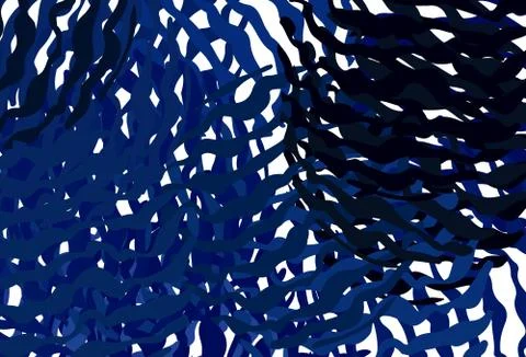 Dark BLUE vector pattern with bent lines. Illustrazione stock