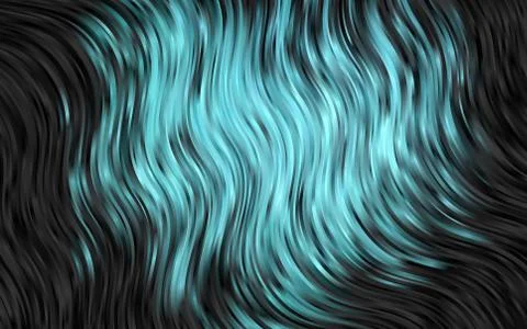 Dark BLUE vector pattern with bubble shapes. Stock Illustration