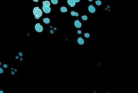 Dark BLUE vector pattern with bubble shapes. イラスト素材