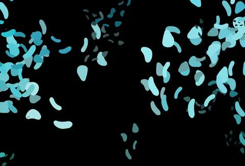 Dark BLUE vector pattern with chaotic shapes. 스톡 일러스트