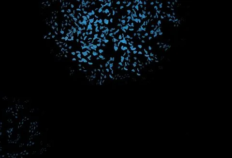 Dark BLUE vector pattern with chaotic shapes. Stock Illustration