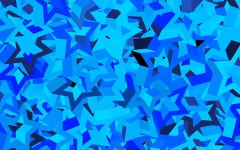 Dark BLUE vector pattern with christmas stars. Stock Illustration