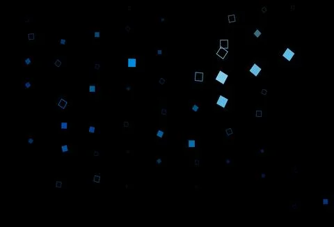Dark BLUE vector pattern with crystals, rectangles. イラスト素材