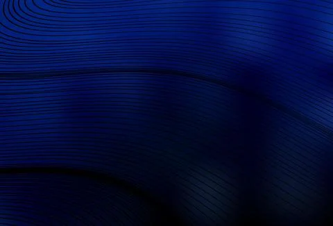 Dark BLUE vector pattern with curved lines. Stock Illustration